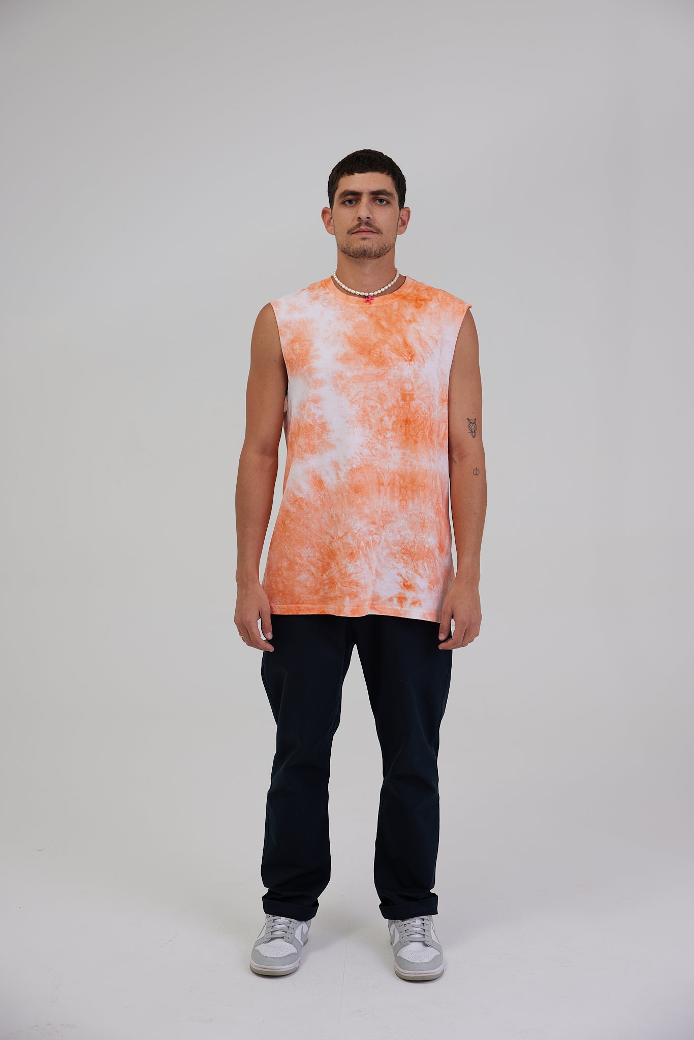 ORANGE TIE-DYE TANK