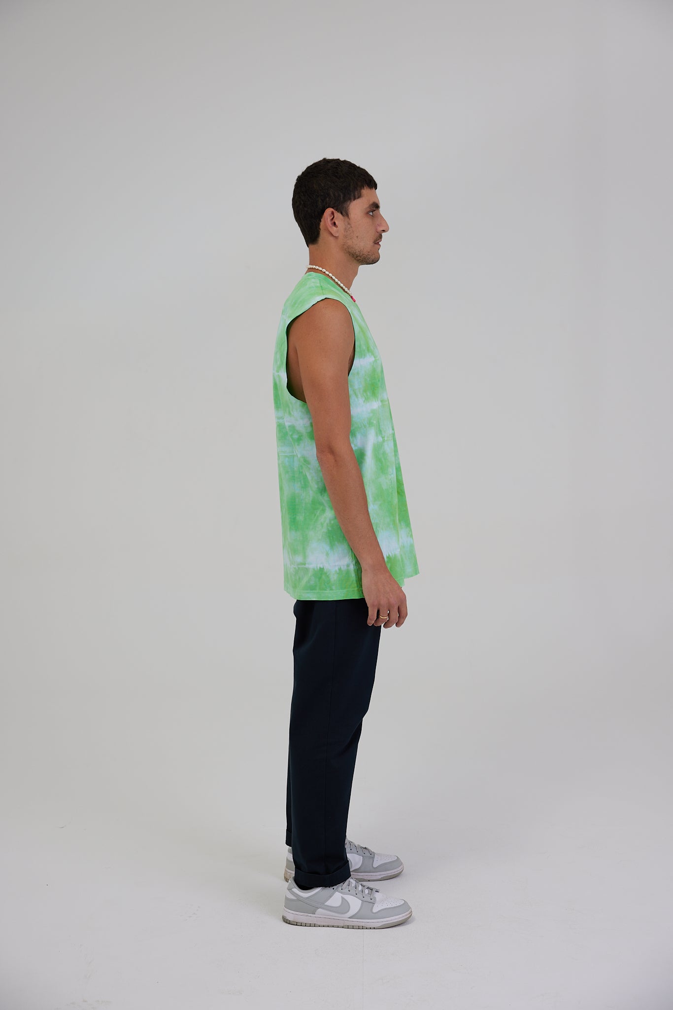 GREEN TIE-DYE TANK