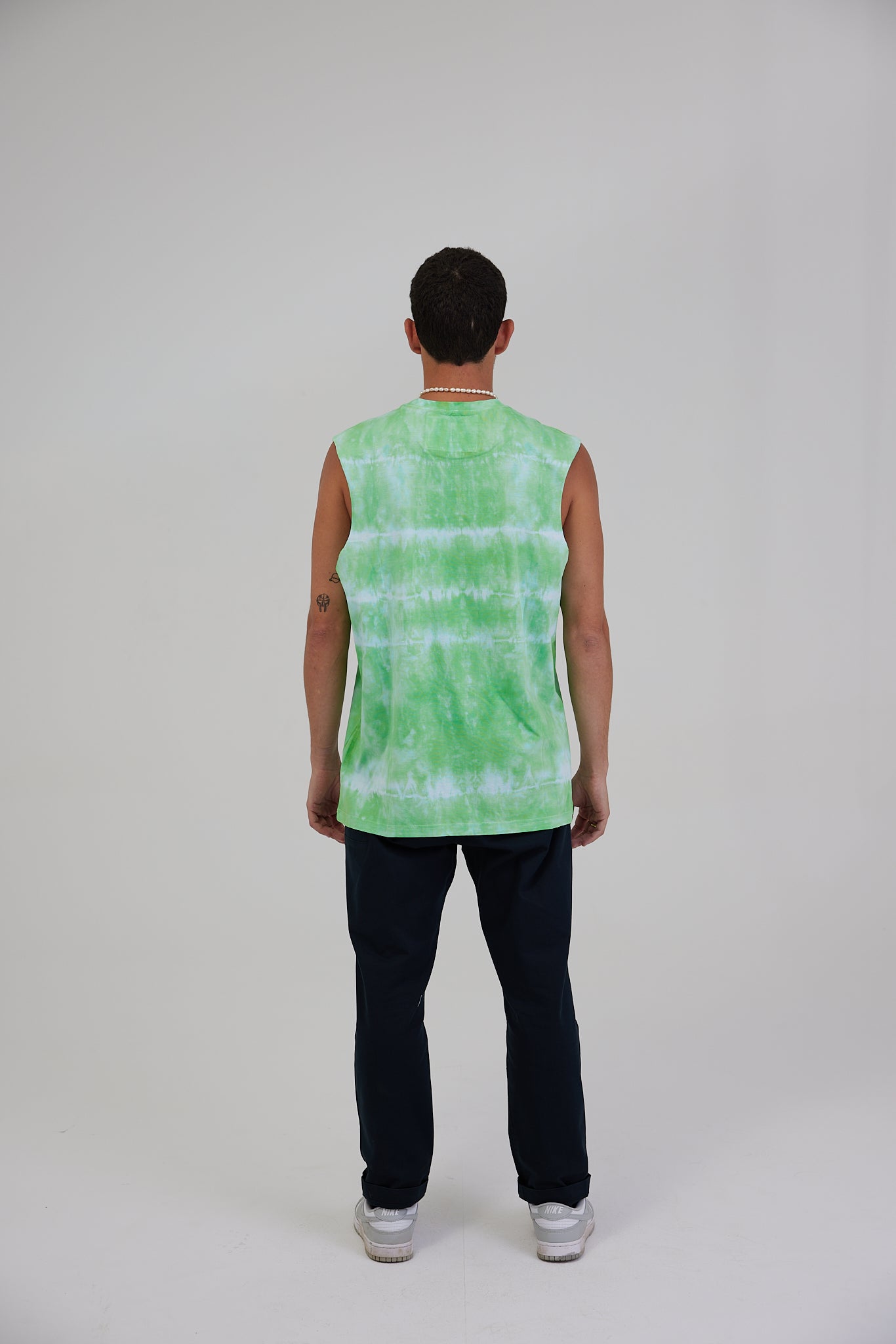 GREEN TIE-DYE TANK