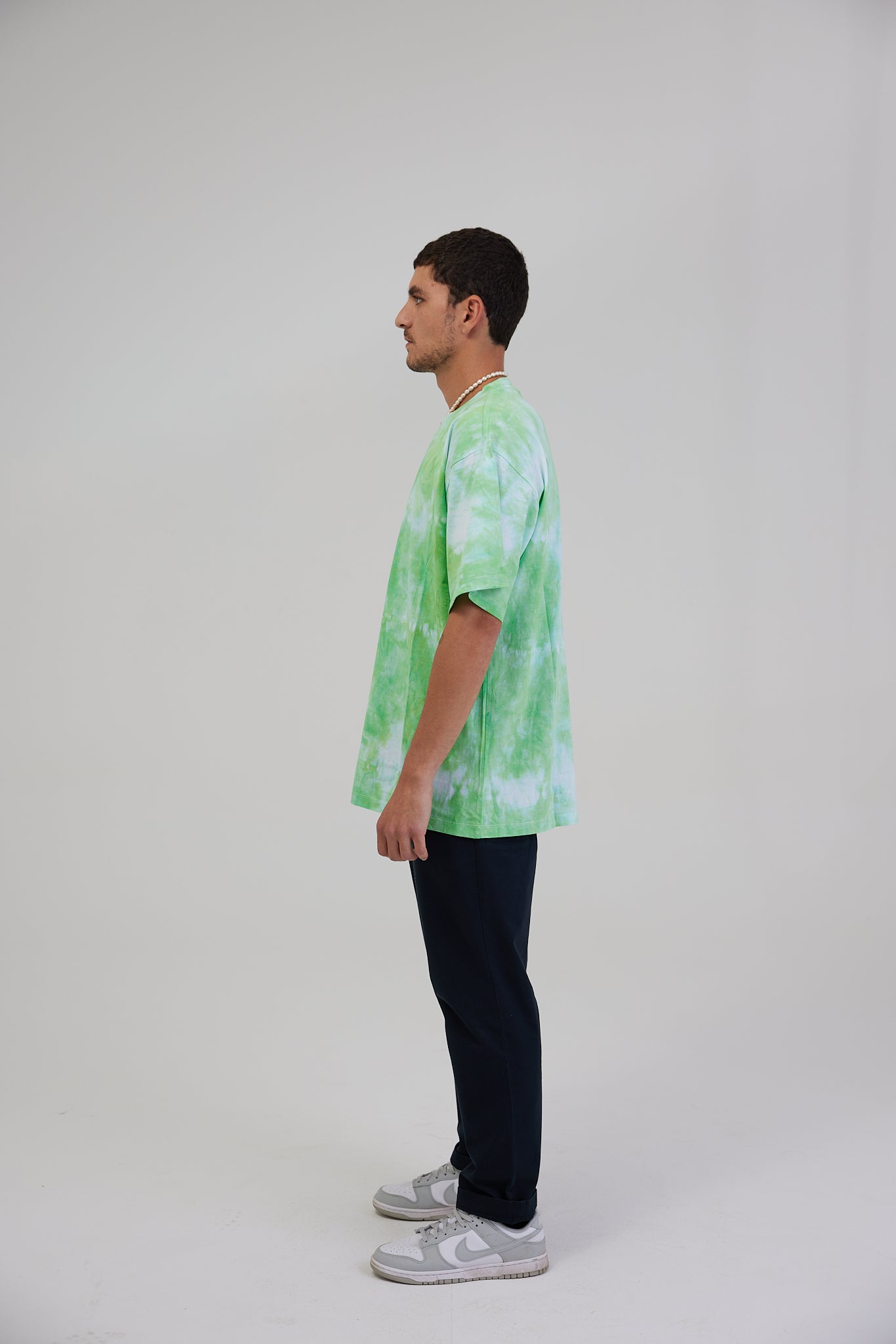 GREEN TIE-DYE T-SHIRT