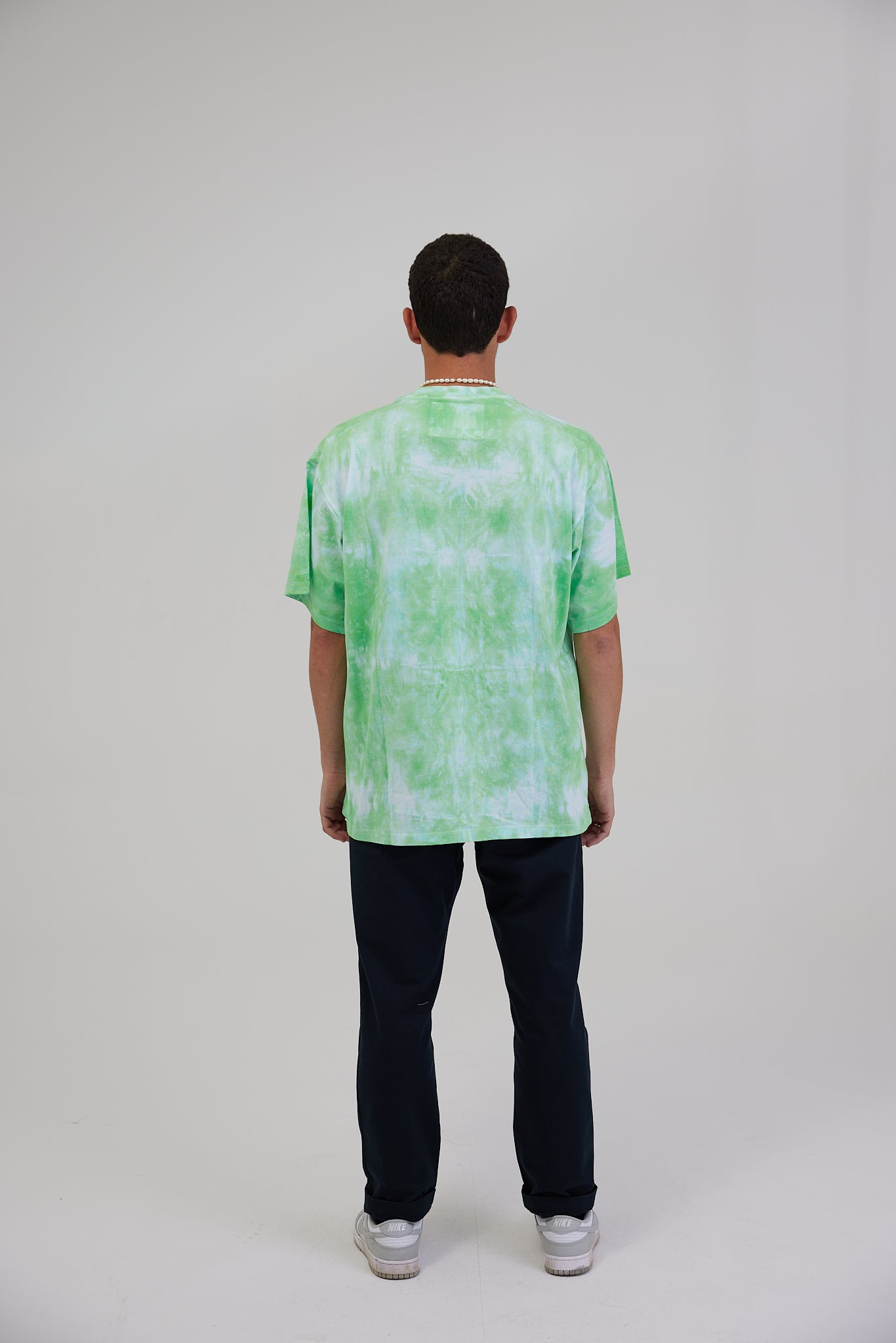 GREEN TIE-DYE T-SHIRT