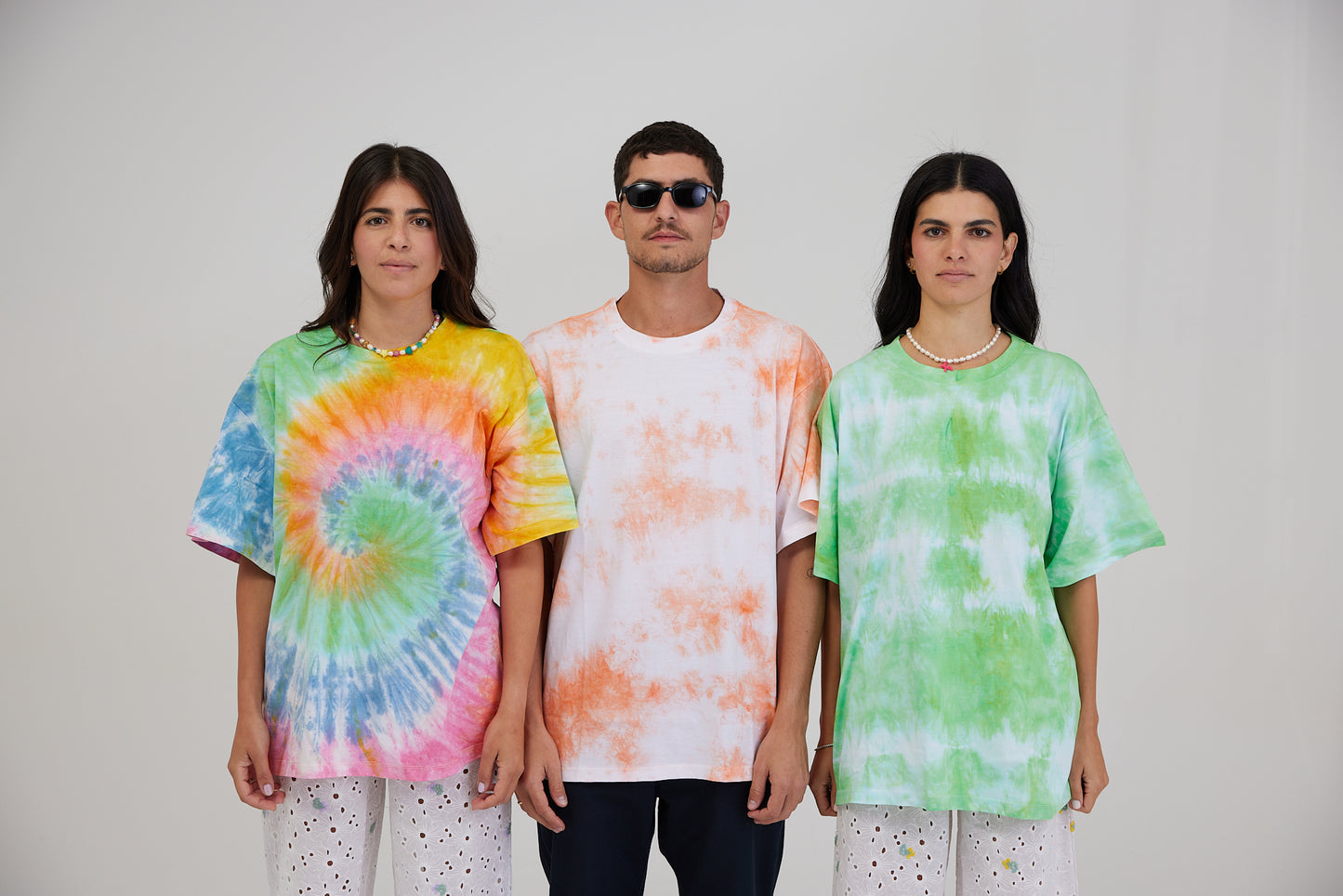 GREEN TIE-DYE T-SHIRT