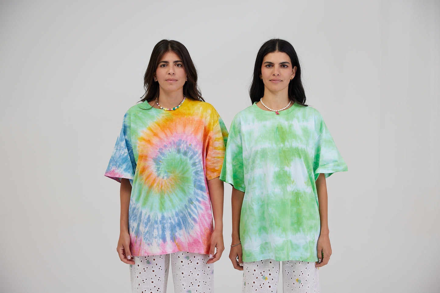 GREEN TIE-DYE T-SHIRT