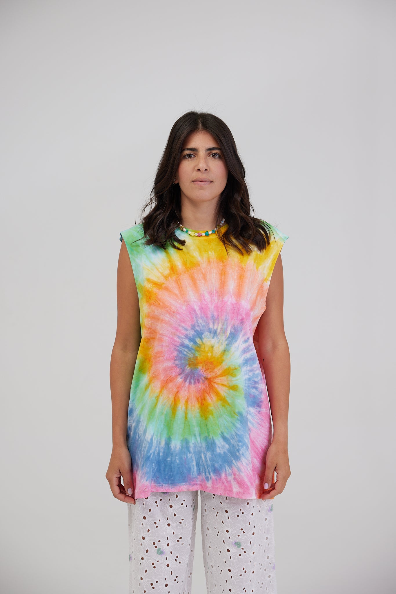 MULTICOLOUR TIE-DYE TANK