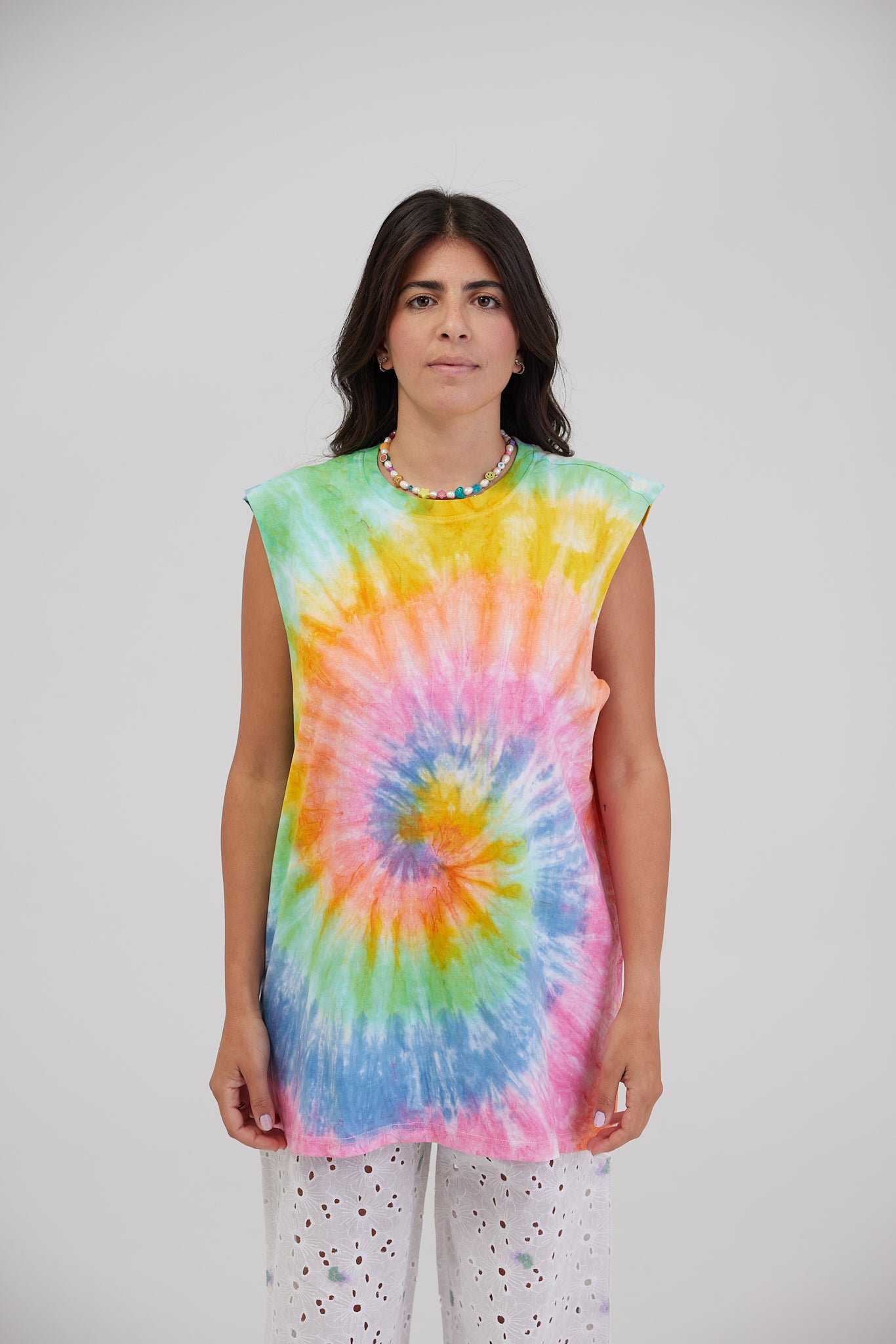 MULTICOLOUR TIE-DYE TANK