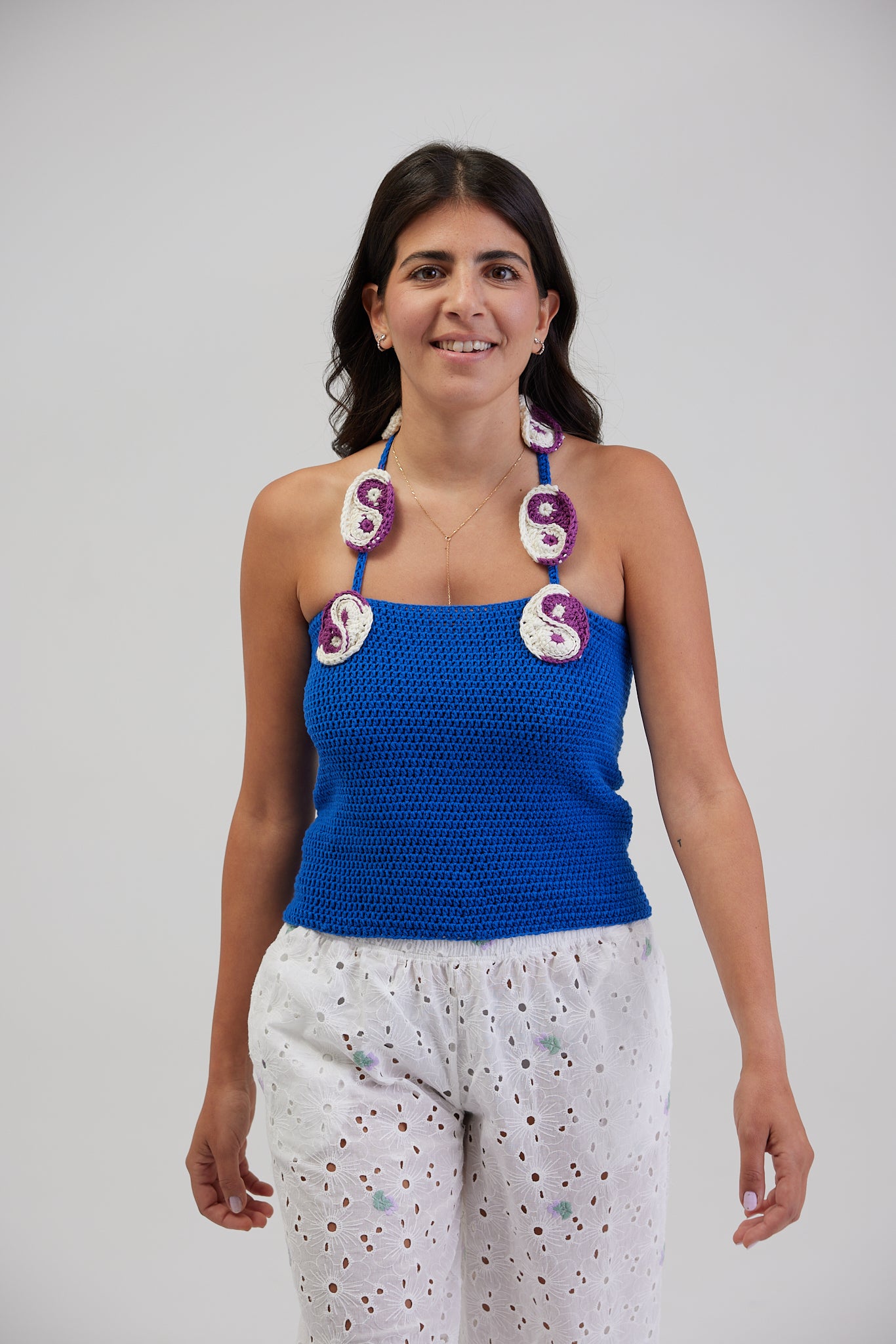 YIN YANG CROCHET TOP