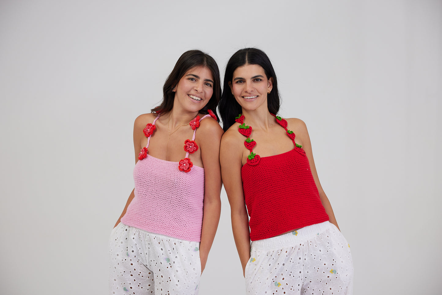 STRAWBERRY FIELDS CROCHET TOP